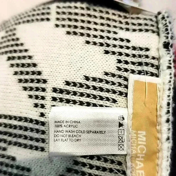 MICHAEL KORS WOMEN'S scarves pblack and white nwt - Picture 2 of 4